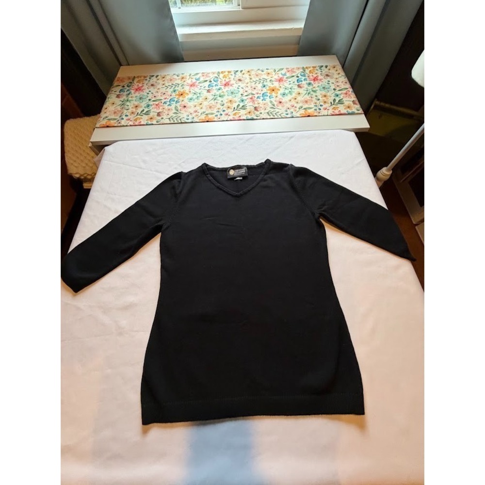 Women's Christine Alexander 3/4 Sleeve Cotton Blend Sweater - Size Small